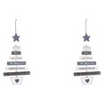 thumbnail image 4 of Moyic Año Nuevo 2020, letras navideñas, artesanía de , adorno para árbol de Navidad, decoraciones navideñas, colgantes colgantes de Type1 NO1, 4 of 6
