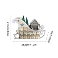 thumbnail image 3 of Hwkond Christmas Advent Calendar 2024 Wooden 24 Countdown Christmas Calendar Home Sleigh Calendar Wooden Christmas Decoration Ornaments Crafts, 3 of 5