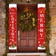 thumbnail image 5 of Toystoory Letrero de bienvenida para puerta con temática navideña, decoración navideña colgante para porche, 1 par Kits de decoración para fiestas, 5 of 6