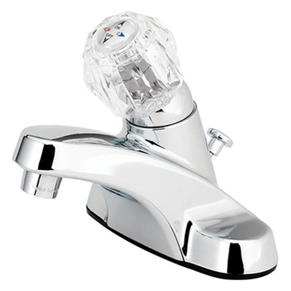 Homewerks Worldwide 242109 HomePointe Lavatory Faucet with Single Acrylic Handle - Chrome