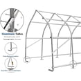 thumbnail image 5 of Jocisland 12x30 ft Carport with Galvanized Frame for Car, Roll-Up Doors, Heavy Duty Outdoor Canopy, 5 of 8