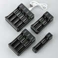 thumbnail image 4 of Universal USB Battery Charger for 18650 14500 Rechargeable Batteries 3 3 Slot, 4 of 8