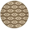 thumbnail image 4 of SAFAVIEH Beach House Vasiliki Geometric Indoor/Outdoor Area Rug, Cream/Beige, 6'7" x 6'7" Round, 4 of 10