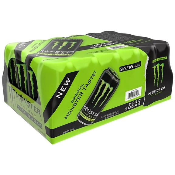 Monster Energy Zero Sugar, 16 Fluid Ounce (Pack of 24)