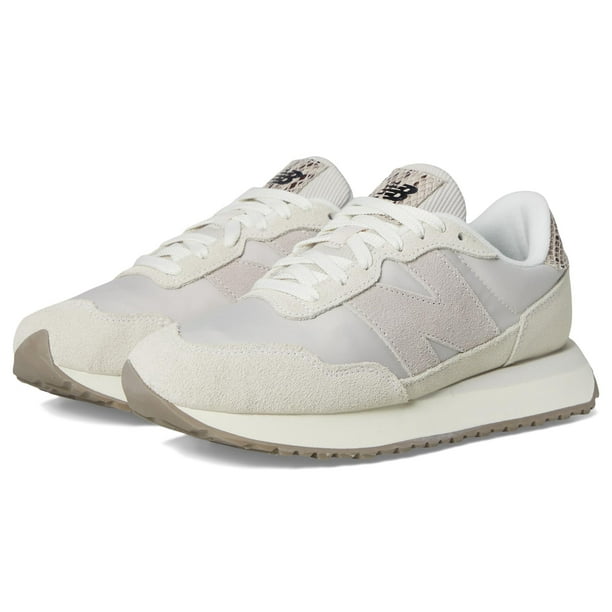 Zapatillas New Balance 237 V1 para mujer, color blanco y beige 11.5