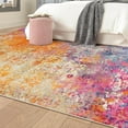 thumbnail image 4 of Moynesa 5'x7' Area Rug for Living Room Modern Abstract Soft Washable Rug Large Indoor Low Pile Accent Rug Stain Resistance Soft Carpet for Office Couch Entrance Kitchen,Galaxy, 4 of 7