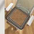 thumbnail image 6 of EazyTech French Style Vintage Floral Dining Chair Cushion Non-Slip - Washed Winter Plush Square Seat Pad 16x16 Inch Home Decor Gifts Black, 6 of 6