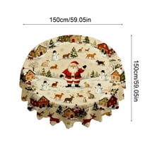 Bwiyojiz Home Decor Christmas Decorations Decoration Tablecloth with Santa Claus Mood for Day, Gifts for Friend, Multicolor