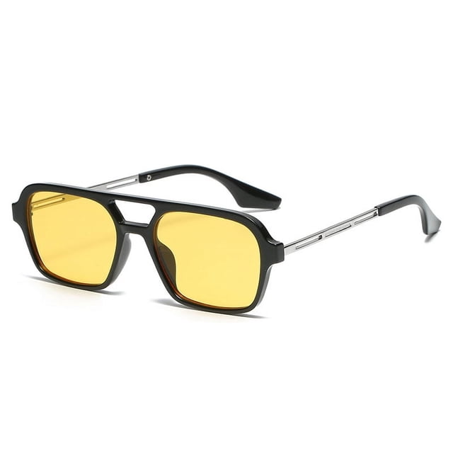 Gafas de sol con montura grande, de doble haz y sencillas, con tendencia de moda para hombre, que cambian de color