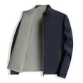 thumbnail image 2 of LIaqionyy Big and Tall Jacket for Mens Full Zip Long Sleeve Jackets Casual Business Work Coats with Pockets, 2 of 7