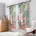 thumbnail image 2 of Yayeee Window Curtains Light Filtering 63"x42" Grommet Panel Pair Home Living Room Decor, Pink and White Cat, 2 of 7