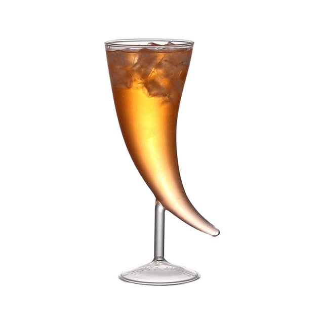 VONKY Verre à Cocktail en Forme de Lune Gobelet pour Martini Cocktail Champagne