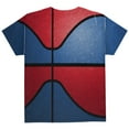 thumbnail image 2 of Championship Basketball Royal Blue & Red All Over Youth T Shirt, 2 of 2