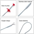 thumbnail image 6 of 3pcs Sewer Sink Tub Dredge Spring Pipe Cleaning Tool Drain Clog Hair Remover, 6 of 9
