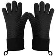 thumbnail image 2 of Guantes de Silicona Oso de Fresa Doble Capa Resistentes al Calor Negro, 2 of 5