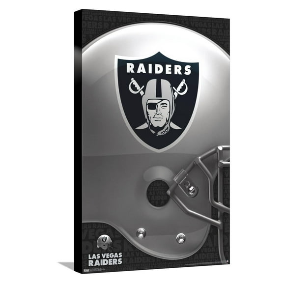 NFL Las Vegas Raiders – Logo 20 Canvas Wall Poster, 14.725" x 22.375"