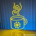 thumbnail image 3 of Glowneon Hot Chocolate With Snowflake Neon Sign, Hot Cocoa Cup LED Sign, Snowflake Cup Sign, 3 of 4