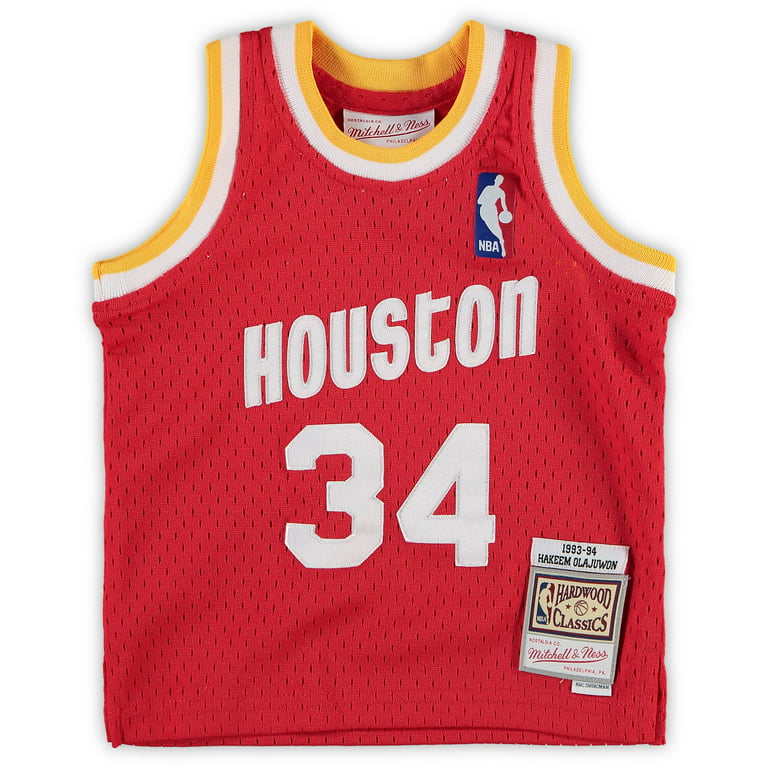 Men 34 Hakeem Olajuwon Jersey Blue Houston Rockets Jersey Hardwood