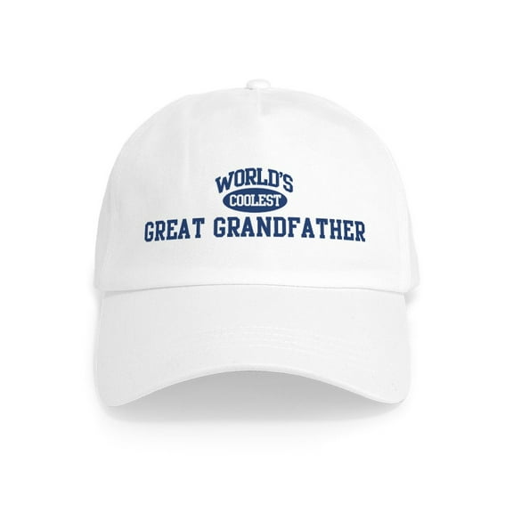 CafePress - Coolest Great Grandfather Cap - Adjustable 100% Brushed Unisex Casual Cotton Baseball Cap, Beige, 1