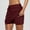 Wine, variant on Tennis Skirts For Women Short Athletic Drawstring Skorts Built In Shorts With Pockets Sports Skirt Girls Skirts with Shorts under Corset Waist Tartan Skater Skirt Metallic Foil Fringe Table Skirt Full