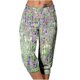 thumbnail image 1 of Mujeres Capri Pantalones Casual Suelto Largo Pantalones de Impresión con Corbata Elástica Cintura Y Bolsillos, 1 of 6