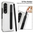 thumbnail image 3 of For Samsung Galaxy Z Fold4 Double Buckle Card Slot Foldable Phone Case with Pen, 3 of 5