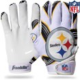 thumbnail image 1 of Guantes de receptor de fútbol Franklin Sports Pittsburgh Steelers, 1 of 1