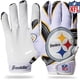 thumbnail image 1 of Guantes de receptor de fútbol Franklin Sports Pittsburgh Steelers, 1 of 1