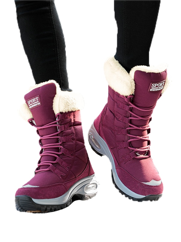 Wakaa Wakaa Women's AntiSlip Water Resistant Fur Lined Cold Weather