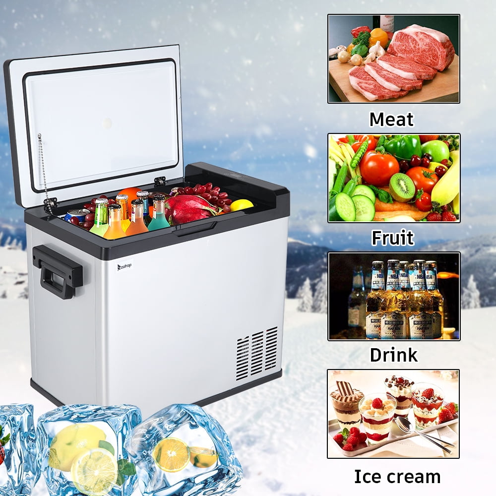 Cathville Portable Refrigerator Fridge Freezer for car Roadtrip RV Camping 48-Quart Outdoor Recreation Boat