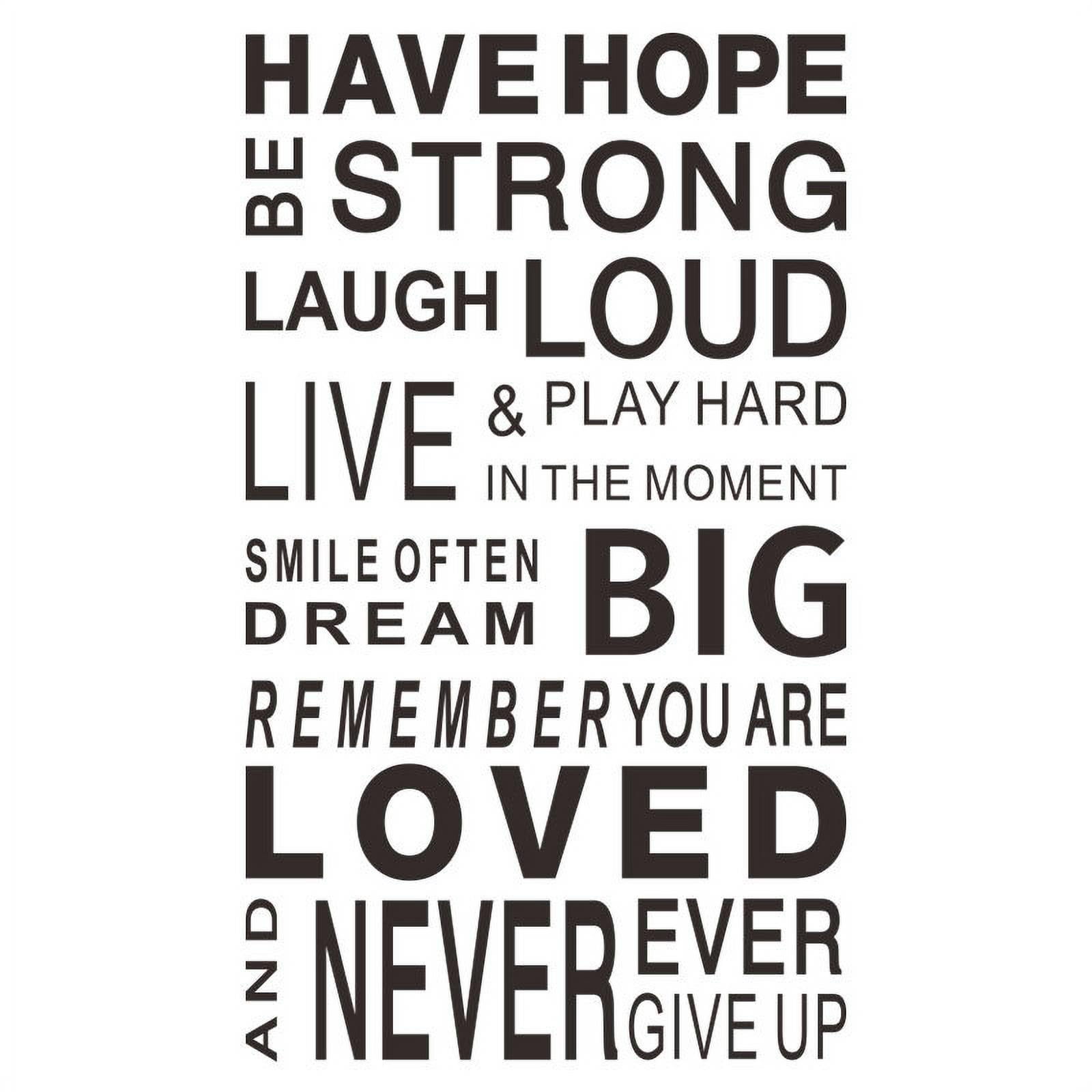 Inspirational Wall Decals Quotes,Word Wall Sticker Quotes,Motivational