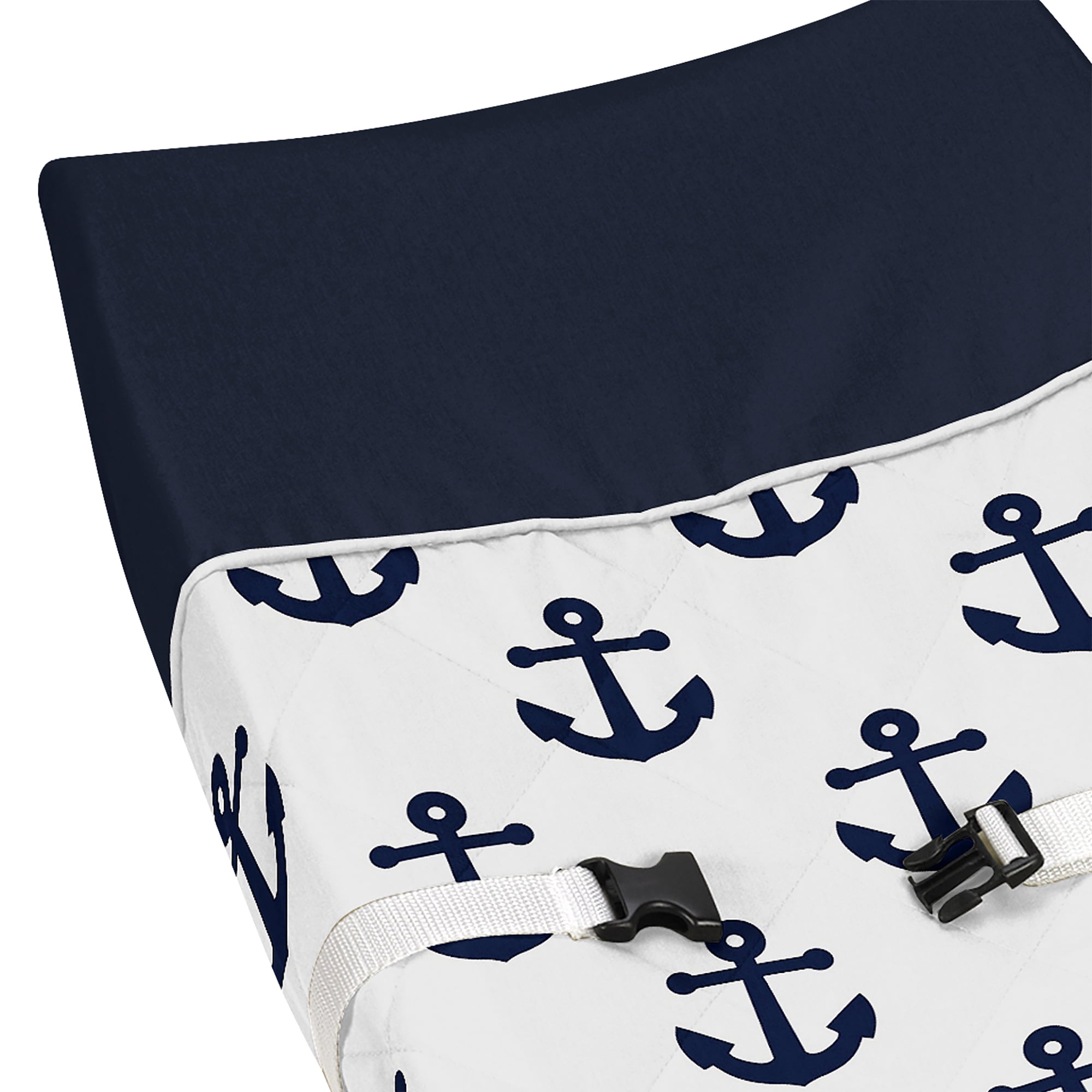 Sweet Jojo Designs Sailor Blue and White Changing Pad Cover