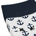 thumbnail image 2 of Sweet Jojo Designs Sailor Blue and White Changing Pad Cover, 2 of 6
