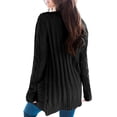 thumbnail image 2 of Women's Open Front Long Sleeve Cardigan Sweater Cable Knit Pocket Outwear, 2 of 6