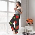 thumbnail image 6 of Picia Tomatoes1 Womens Soft Woven Cotton Elastic Waistband Sleep Pajama Pant Lounge Sleep Pant With Pockets And Drawstring-Large, 6 of 9