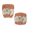 thumbnail image 4 of SCRAWLGOD 2 PCS Non-Slip Computer Office Chair Cover Breathable Easy to Remove Rotating Chair Cover Stain Resistant Universal Desk Chair Cover, Dragonfly Bohemian Mandala Teal Orange, 4 of 7