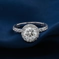 thumbnail image 2 of solitaire jewels 1.5CT Round Moissanite Halo Engagement Ring For Women, 10K Yellow Gold, 2 of 10