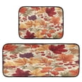 thumbnail image 2 of Kitchen Floor Mat 2 Sets Carpet Floor Mat Kitchen Mat Bathroom Mat Living Room Mat Bedroom Mat Absorbent Delicate Fabric No Ball Cute Yellow Leaves, 2 of 7