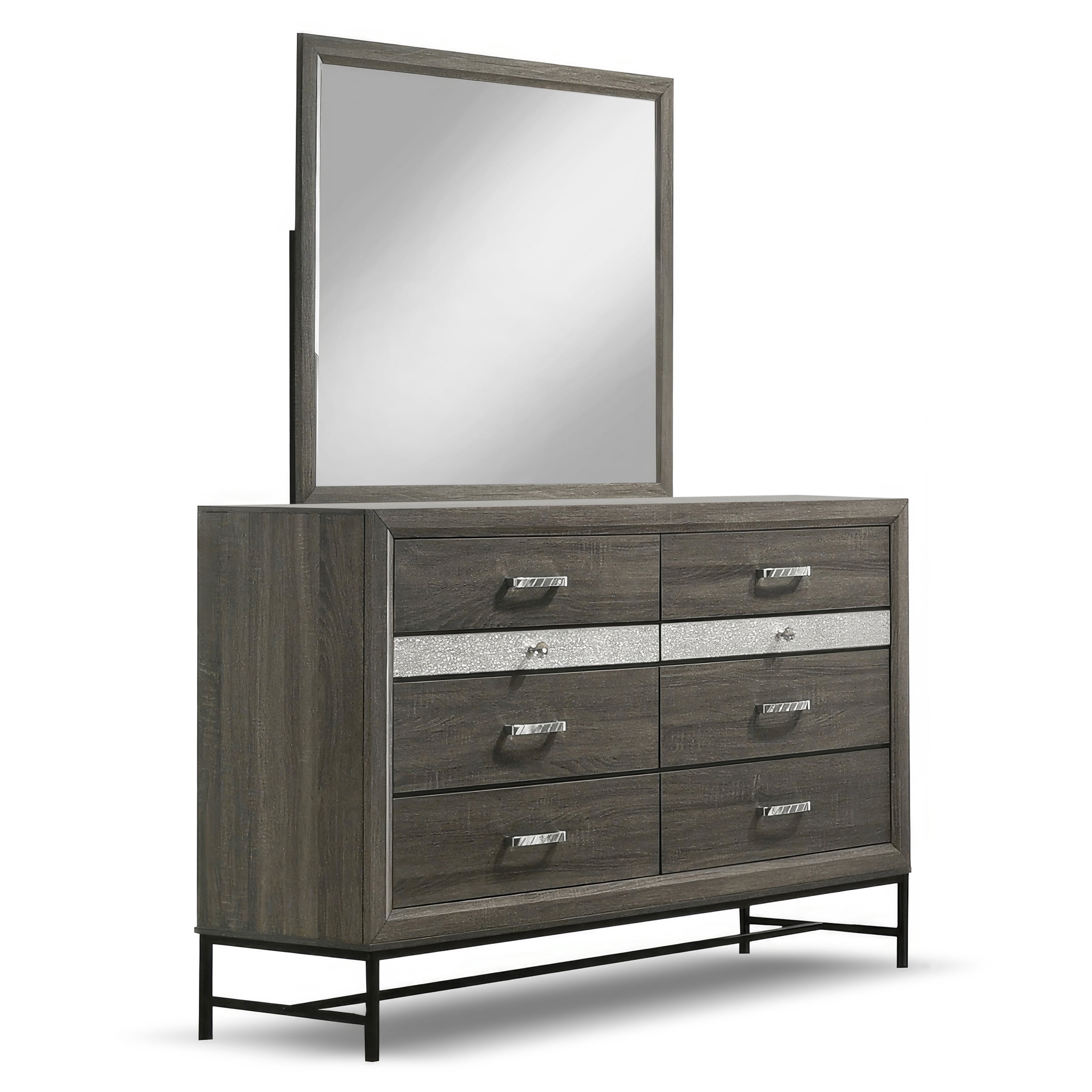 Furniture of America Joolen Wood Gray 5-Piece Full Bedroom Set