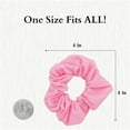 thumbnail image 5 of Motique Accessories Set of 2 Solid Hair Scrunchies for Adult Women (Light Pink), 5 of 6