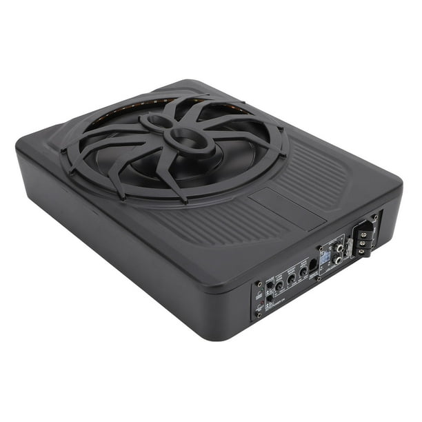 Subwoofer Activo Para Coche Bajo El Asiento, 10 Pulgadas 800W Slim Subwoofer Autoamplificado Para Camión Bajo El Asiento Con Luz LED Ambiental
