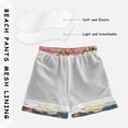 thumbnail image 3 of FORMRS Boys Swim Trunks Quick Dry Mesh Liner Boardshorts Sizes XS-XL, Green Floral Wave, 3 of 7