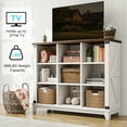 thumbnail image 5 of EnHomee 9-Cube Organizer with Storage Farmhouse Wood Cube Organizer for Bedroom White, 5 of 7