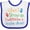 White and Royal, variant on Inktastic Future Scuba Diver Childs Diving Boys or Girls Baby Bib
