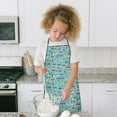 thumbnail image 4 of Cartoon Traffic Vehicles Boats Light Blue Pattern Kids Aprons for Girls and Boys,Adjustable Neck Strap Toddler Aprons for Kids Cooking Baking, 4 of 6
