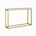 thumbnail image 6 of Modern Marble and Gold Sofa Table with Dimensions 41.5" Wide, 11.5" Deep, and 29.7" High, 6 of 7