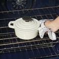 thumbnail image 5 of Smith & Clark 1-Quart Enameled Cast Iron Dutch Oven Round Pot with Lid, White, 5 of 8