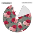 thumbnail image 2 of Picia Rose Flowers Print Christmas Tree Skirt , Christmas Tree Skirt Ornaments for Merry Christmas Holiday Party Decorations Indoor Outdoor-30", 2 of 7