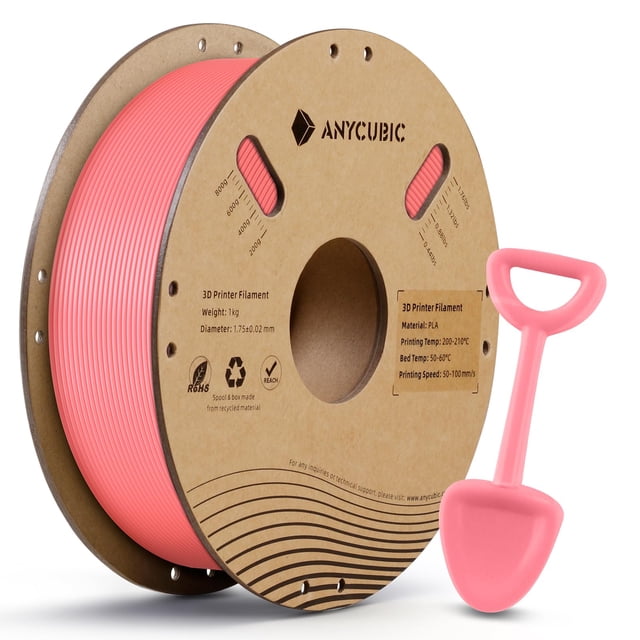 Filamento para impresora 3D ANYCUBIC PLA de 1,75 mm, color rosa fresa