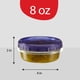 thumbnail image 5 of Recipientes de almacenamiento de alimentos PLASTICPRO Twist Cap 240 ml, paquete de 6, 5 of 8